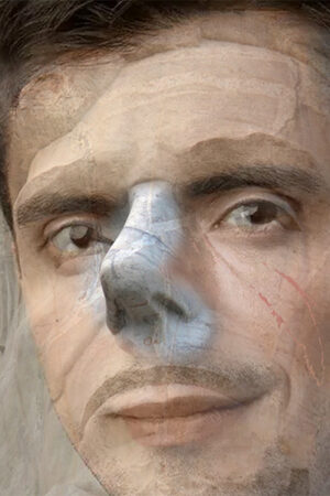 In Cerca di Identità - Collage digitale – Stampa su tela – 100 cm x 100 cm